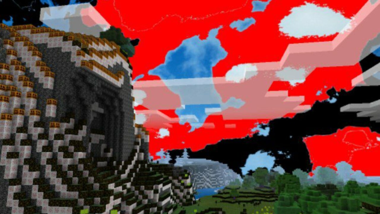 Nature from Cursed Texture Pack for Minecraft PE