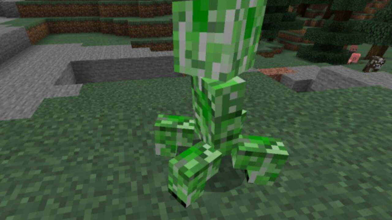 New Creeper from Mob Texture Pack for Minecraft PE