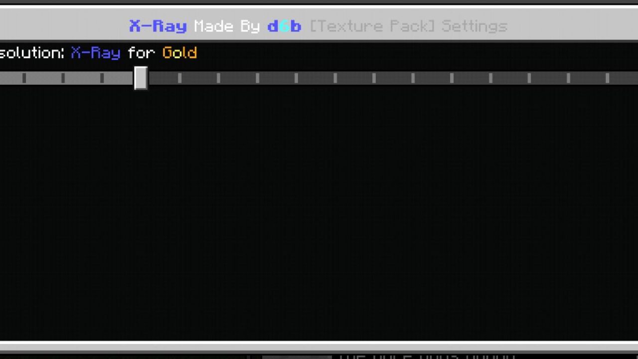 Game Settings from X-Ray Texture Pack for Minecraft PE