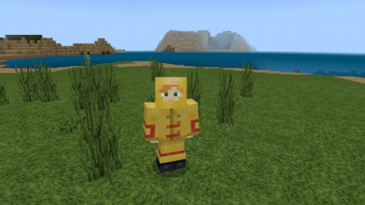 Steve in Uniform from City Texture Pack for Minecraft PE