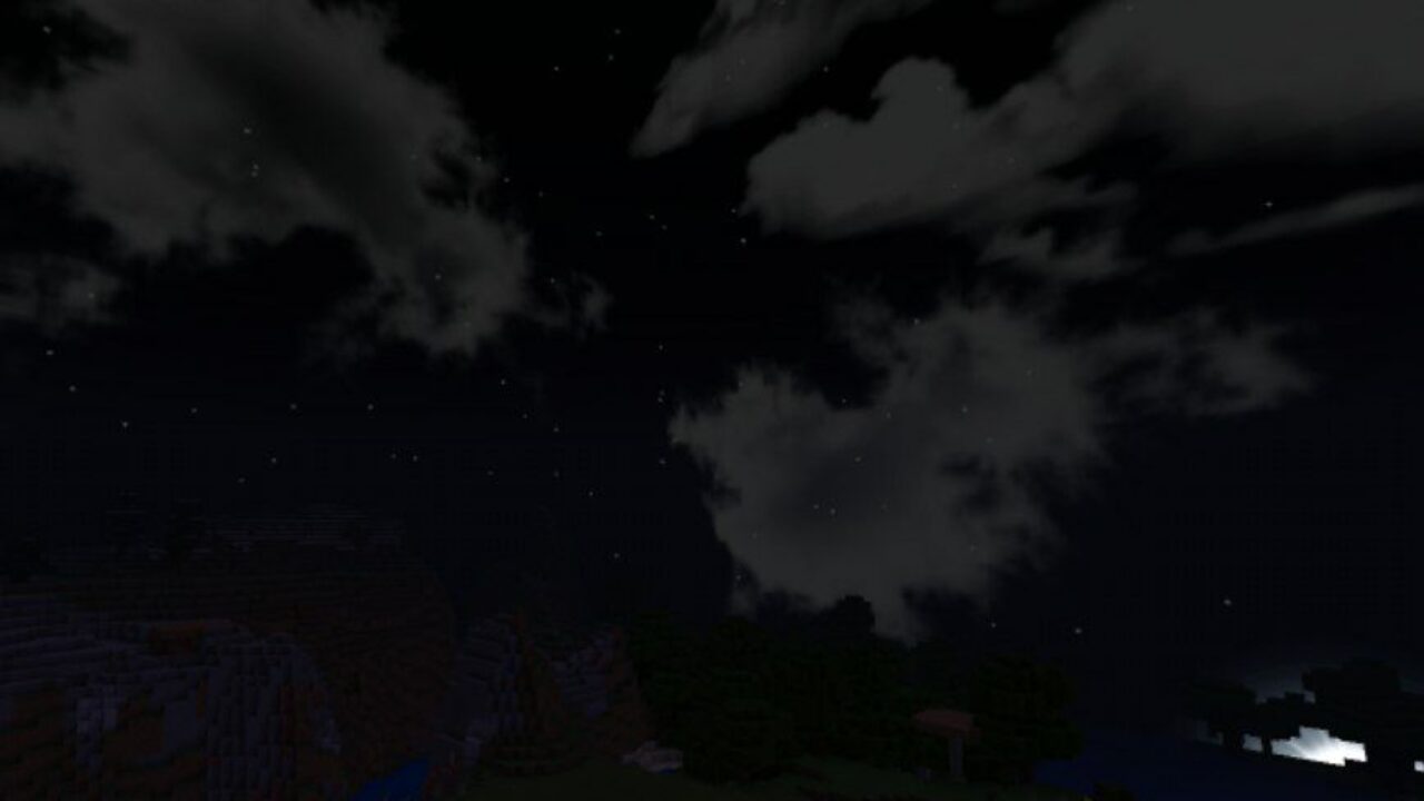 Night Sky from Sky Texture Pack for Minecraft PE