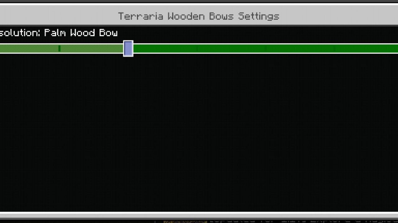 Settings from Bow Texture Pack for Minecraft PE