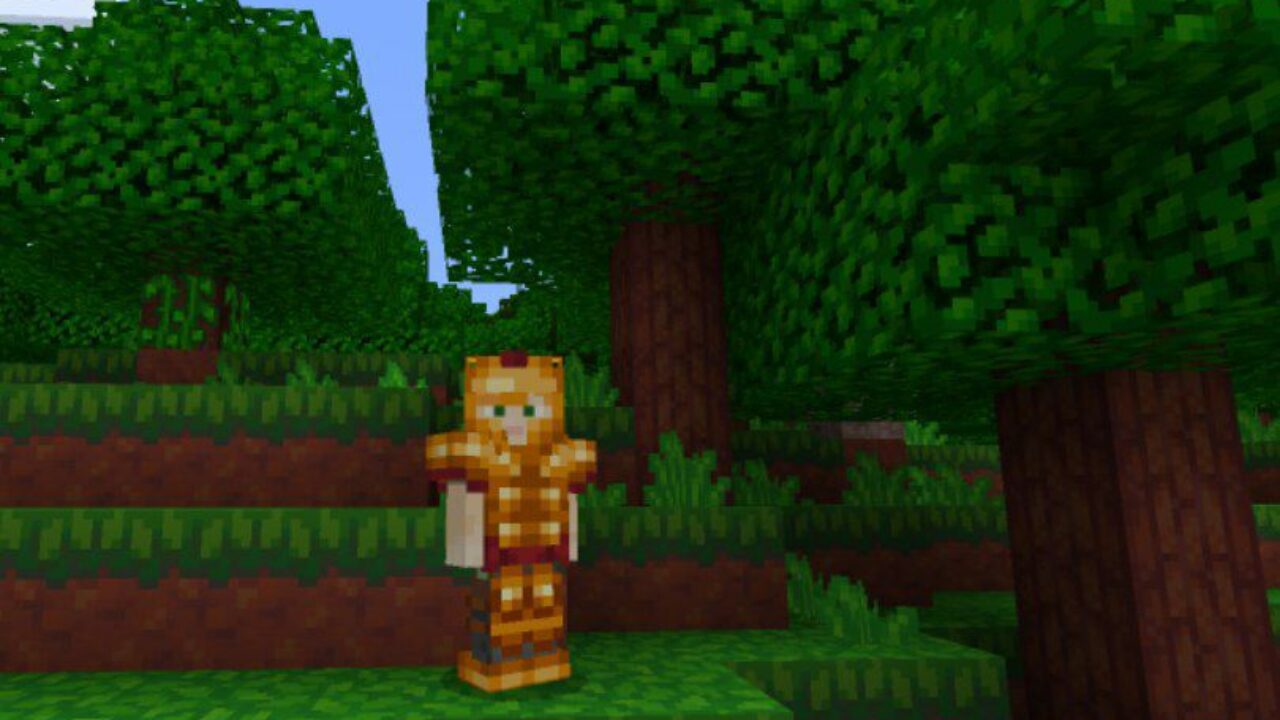 Gold Armor from Woodpecker Texture Pack for Minecraft PE