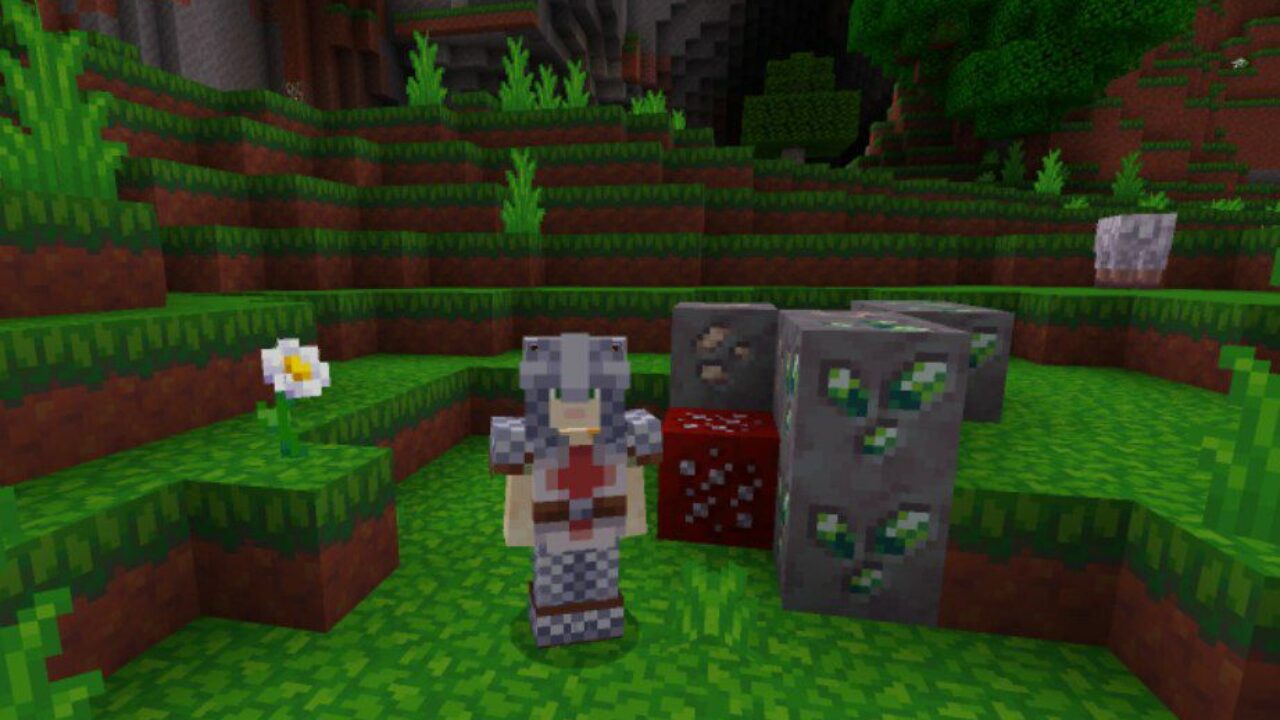 Steve in Armor from Woodpecker Texture Pack for Minecraft PE