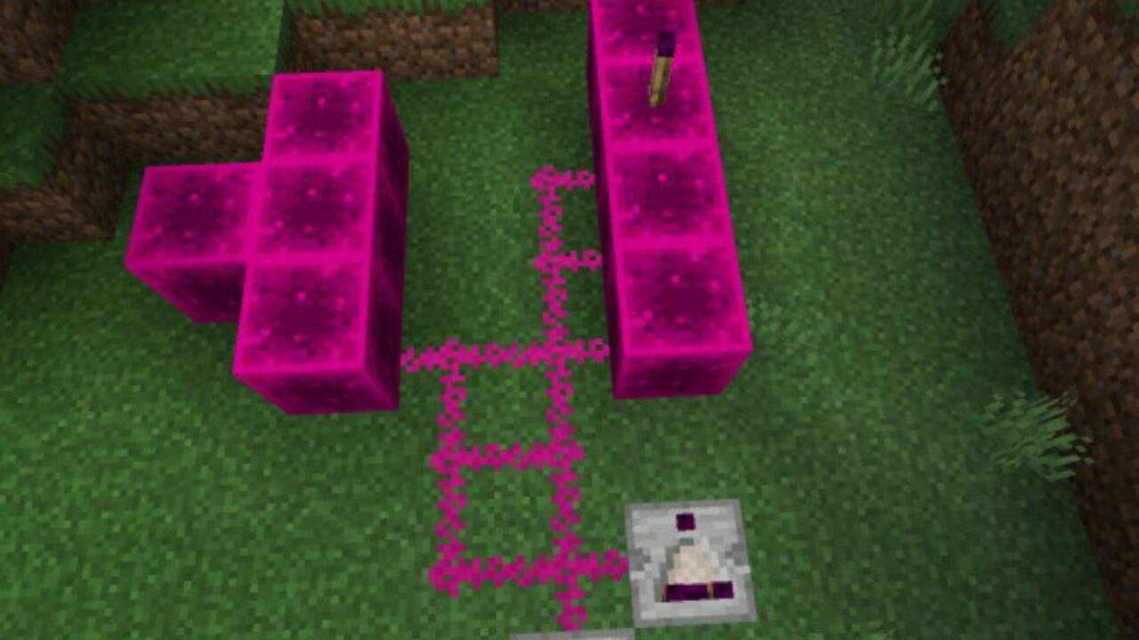 Pink Blocks from Redstone Texture Pack for Minecraft PE