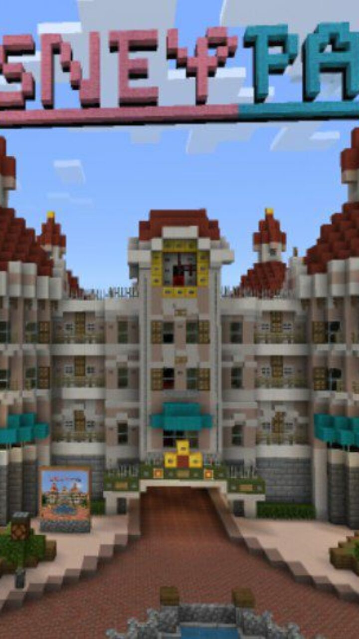 Disneypark from Disneyland Map for Minecraft PE