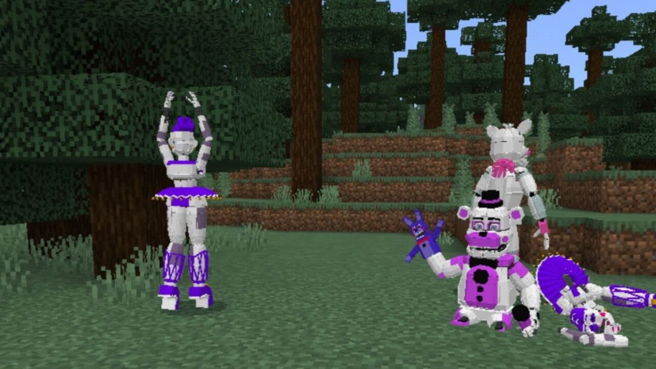 Circus Mobs from FNAF Mod for Minecraft PE