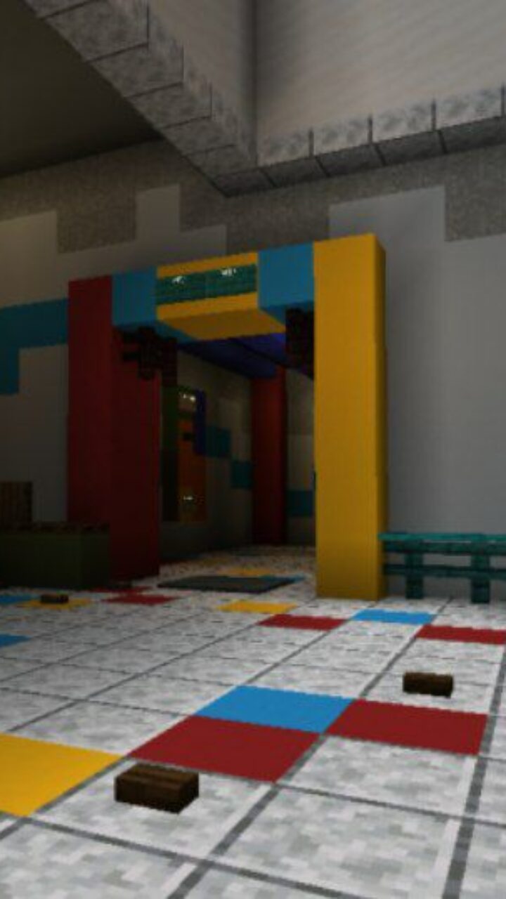 Hall from Poppy Playtime Map for Minecraft PE