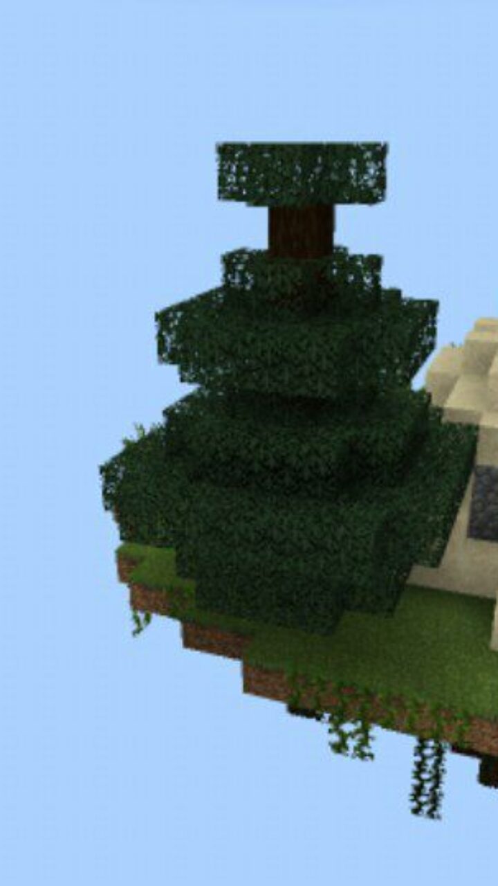 Tree from One Block Map for Minecraft PE