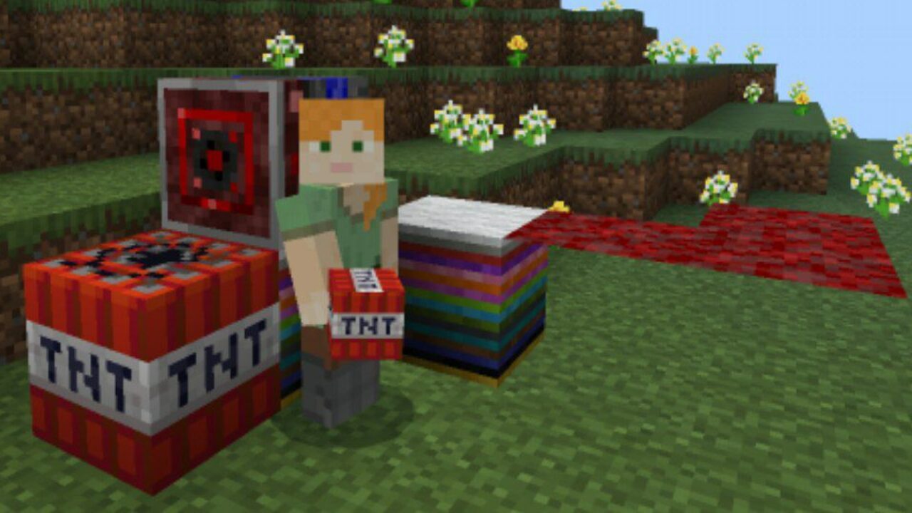 Dynamite Blocks from Traps Mod for Minecraft PE