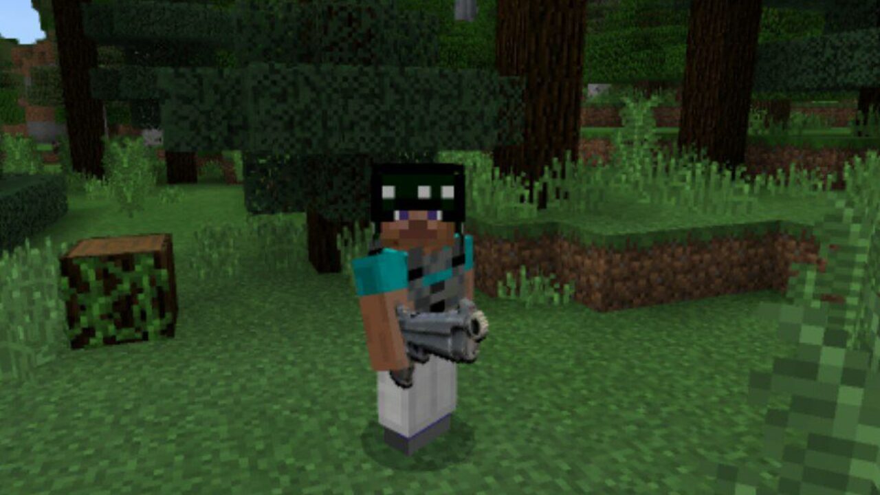 Gun and Armor from PUBG Mod for Minecraft PE