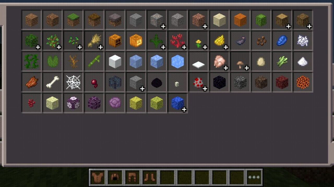 Inventory from Old Texture Pack for Minecraft PE