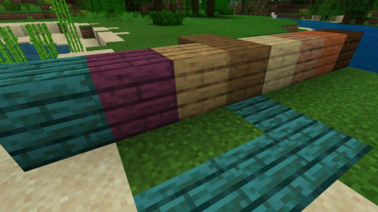 Blocks from Smooth Texture Pack Minecraft PE