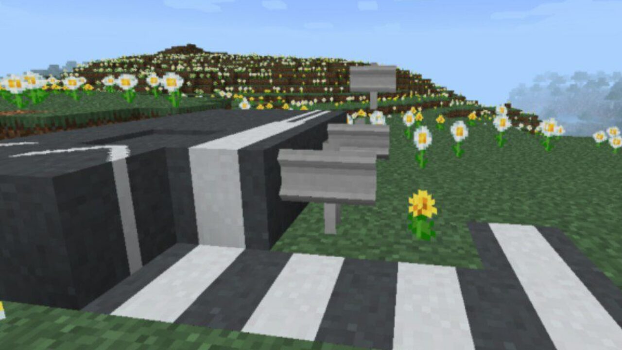 Markup of Road from Road Mod for Minecraft PE