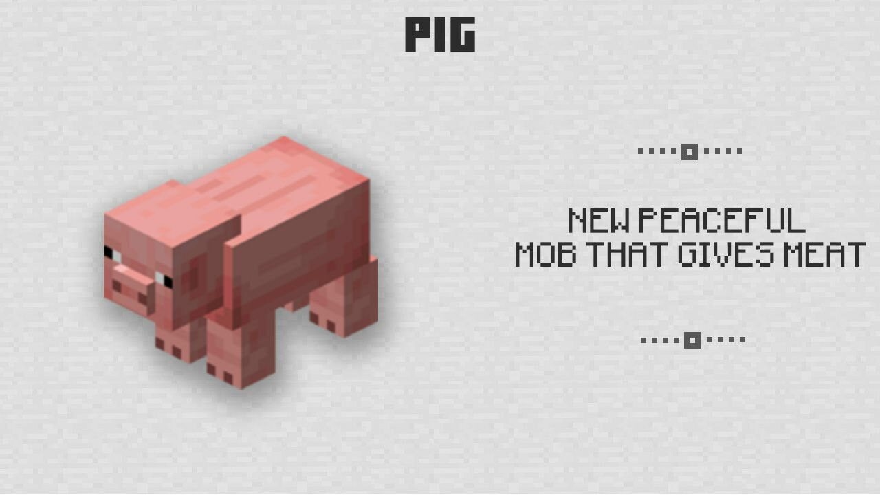 Pig from Minecraft PE 0.2