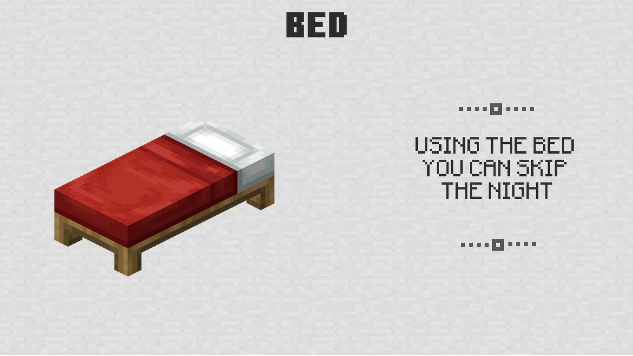 Bed from Minecraft PE 0.4