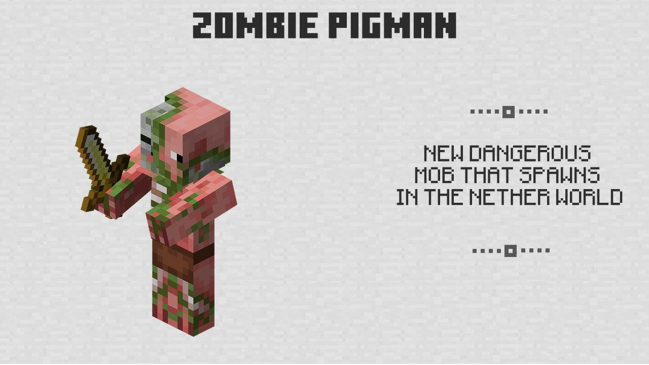 Zombie Pigman from Minecraft PE 0.5