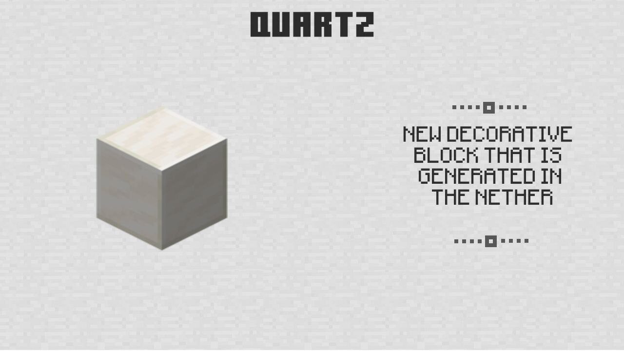 Quartz from Minecraft PE 0.6