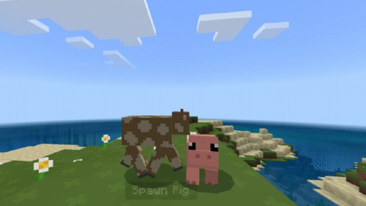 Animals from 8x8 Texture Pack for Minecraft PE