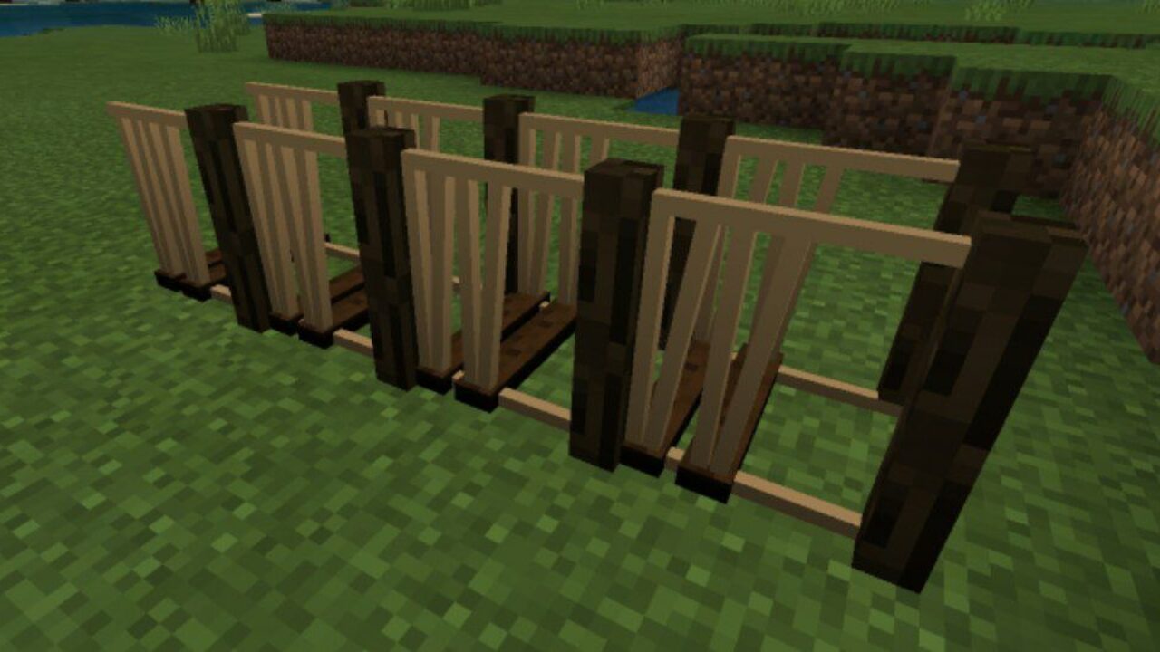 Oak Bridge from Bridge Mod for Minecraft PE