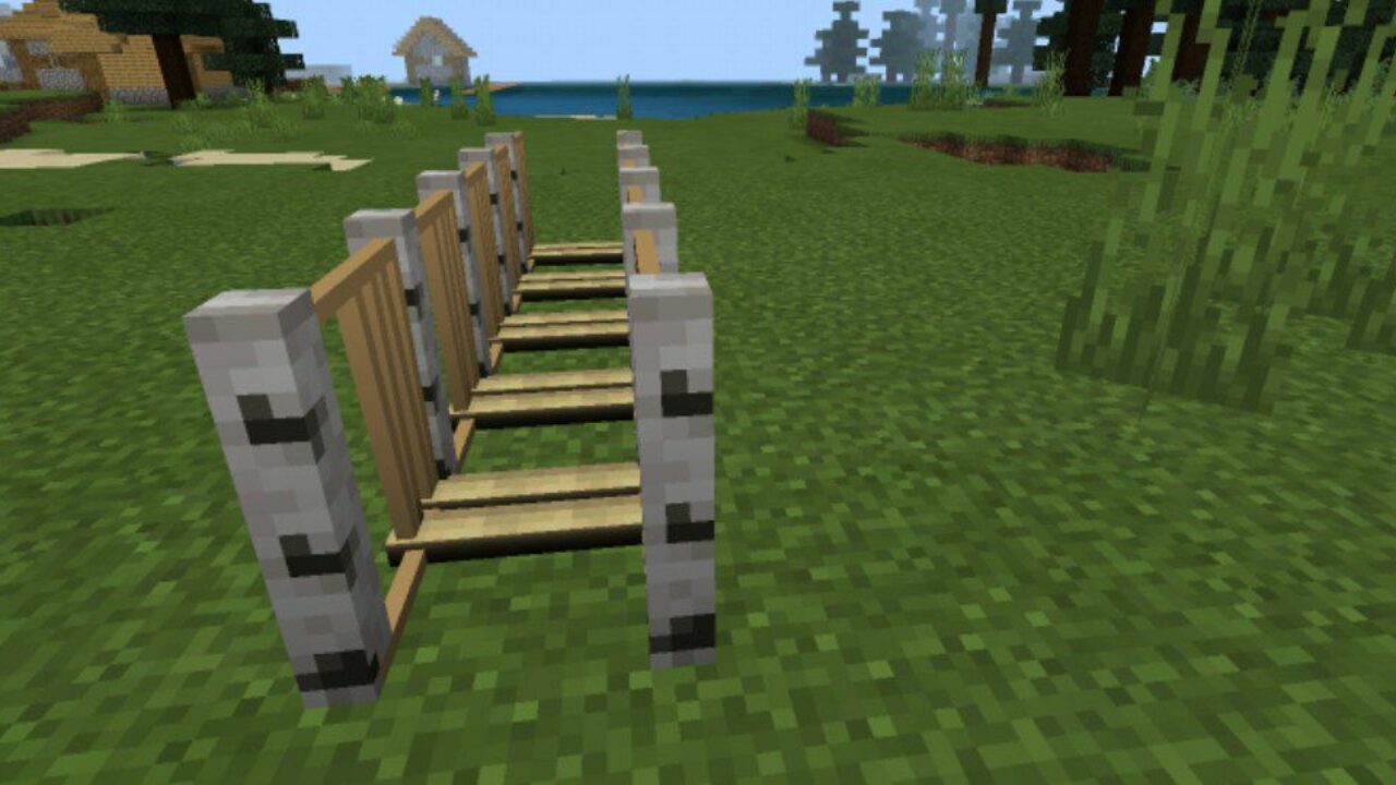 Birch Bridge from Bridge Mod for Minecraft PE