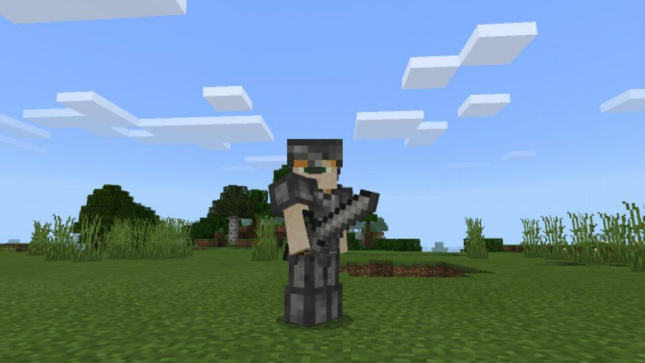 Armor and Sword from Cobblestone Texture Pack for Minecraft PE