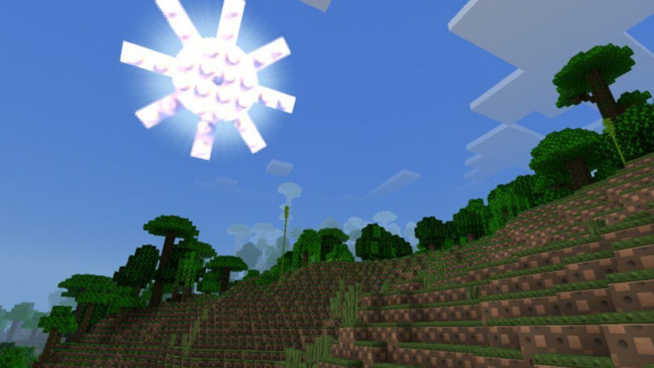 Sun from Lego Texture Pack for Minecraft PE