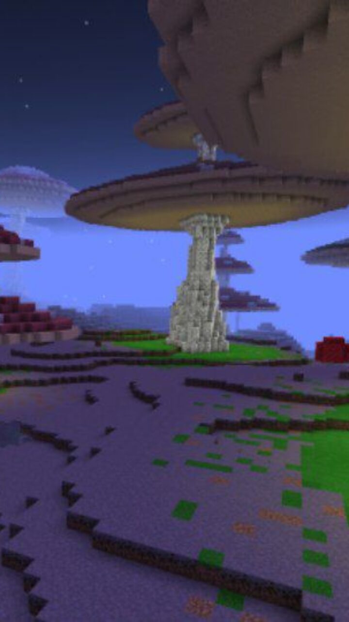 Plants from Mushroom Survival Map for Minecraft PE