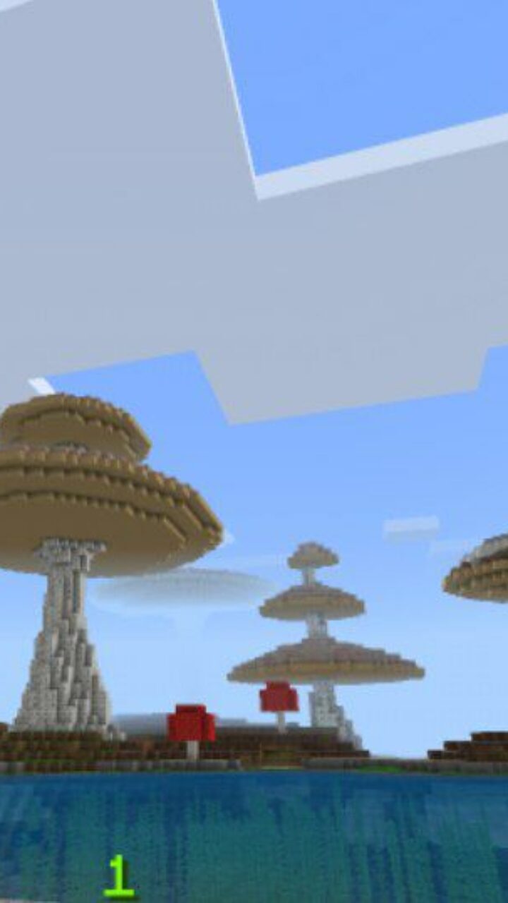 Island from Mushroom Survival Map for Minecraft PE