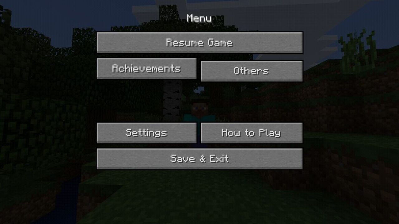 New Menu from Gui Texture Pack for Minecraft PE