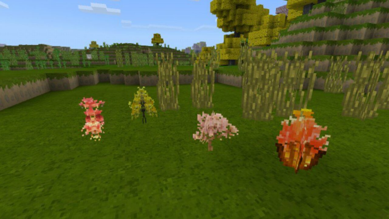 Small Trees from Japanese Texture Pack for Minecraft PE