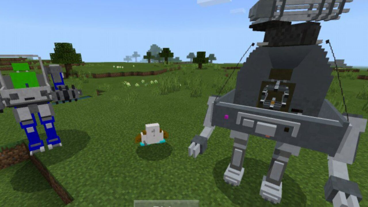 Diffrent Machines from Robots Mod for Minecraft PE