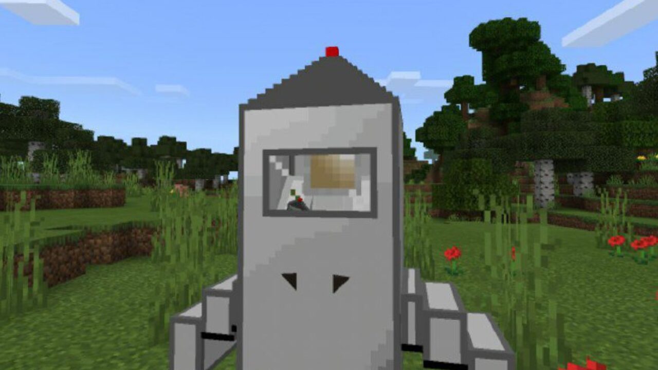 Moon Rocket from Cosmos Mod for Minecraft PE