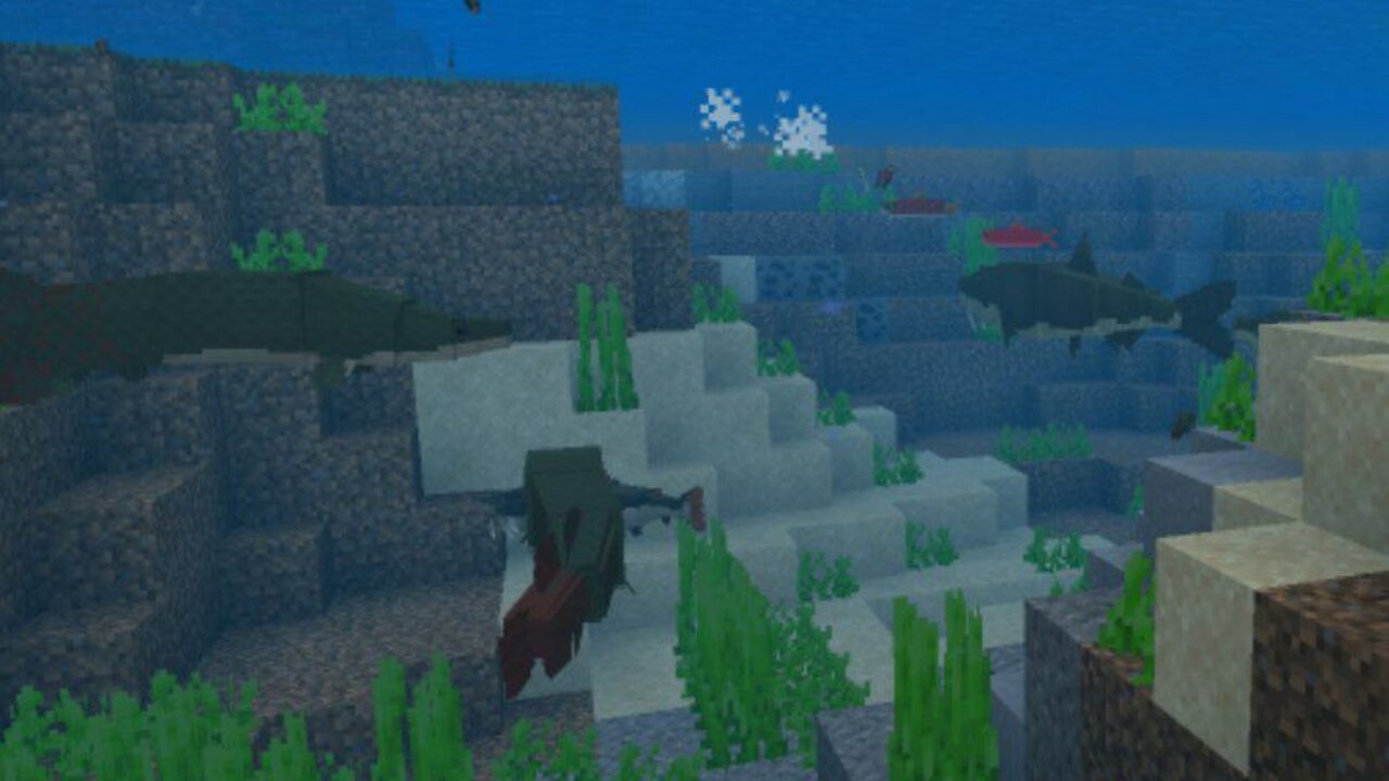 Creeppy Creatures from River Monster Mod for Minecraft PE