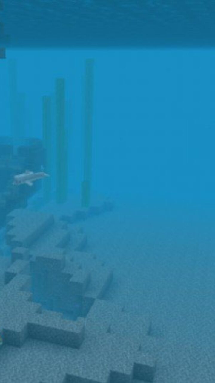 Underwater from Sea Survival Map for Minecraft PE