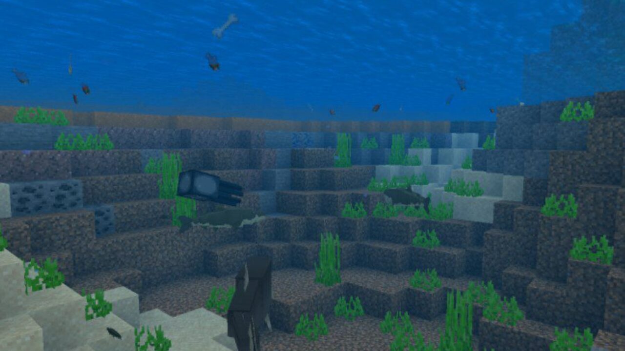 Underwater from River Monster Mod for Minecraft PE