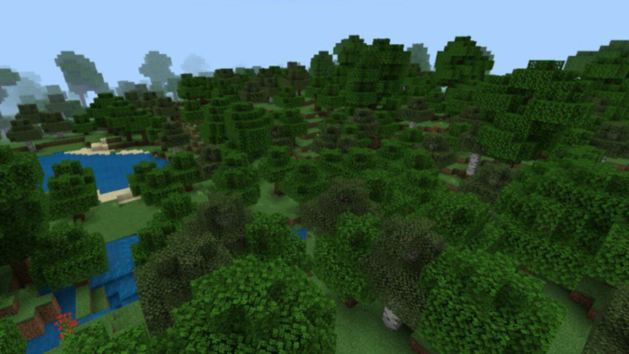 Forest from High Res Texture Pack for Minecraft PE