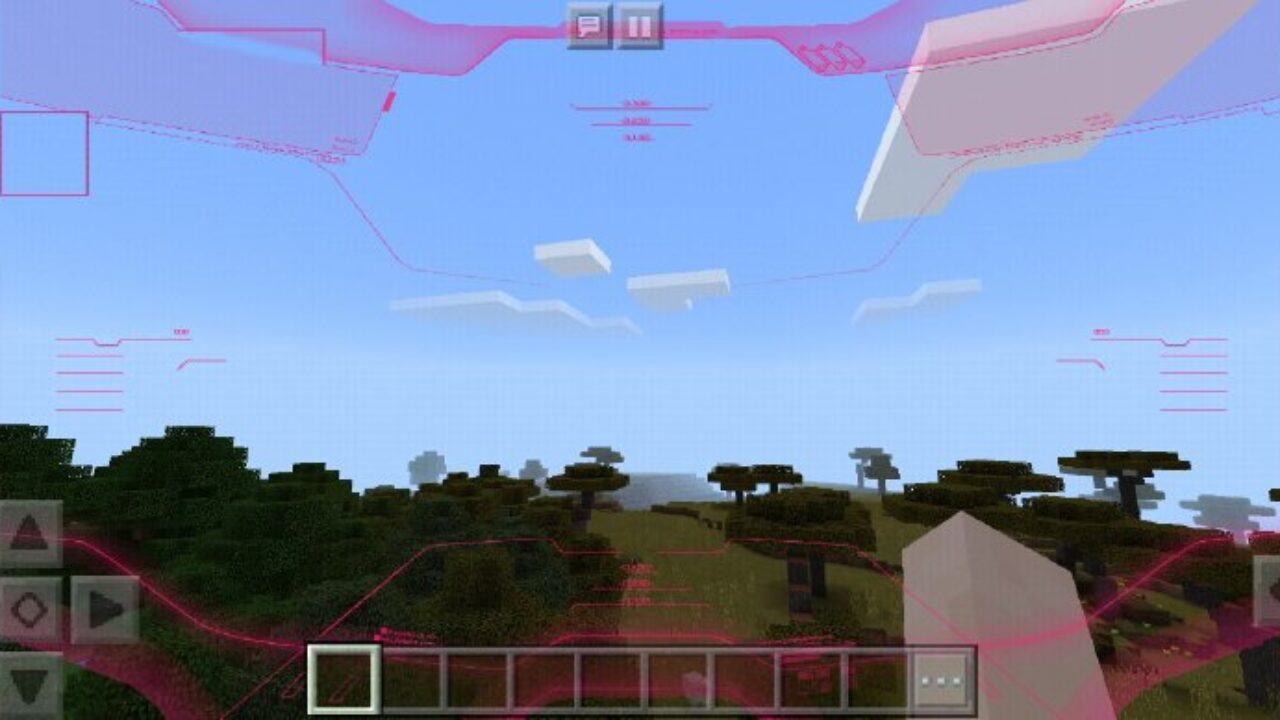 Red Interface from Halo Texture Pack for Minecraft PE