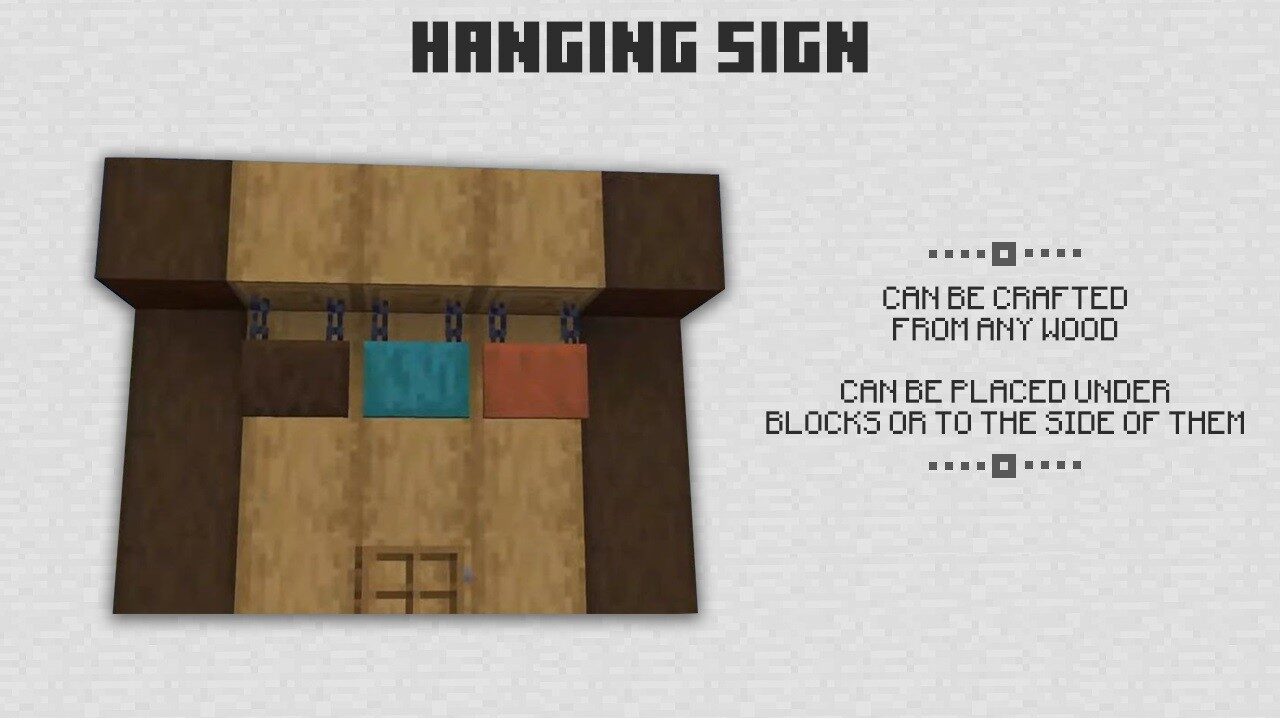 Hanging Sign for Minecraft 1.20