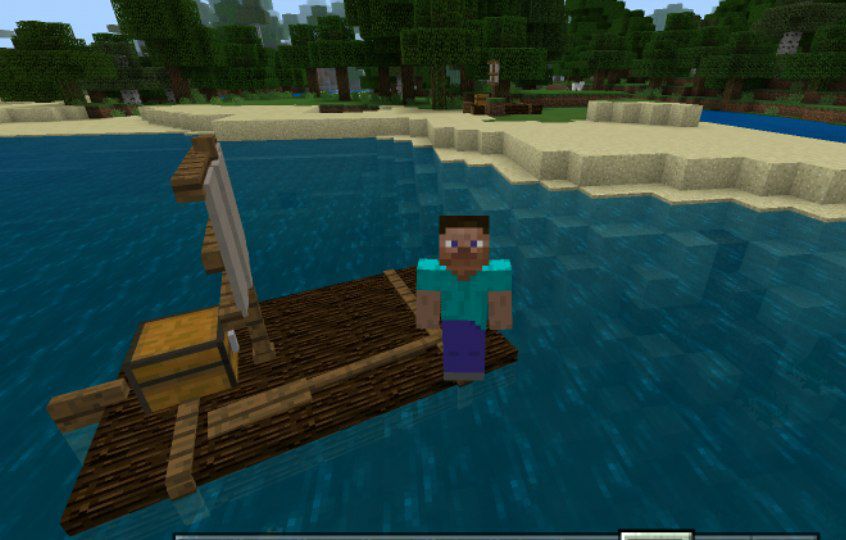 Download Raft Mod for Minecraft PE fascinating journeys