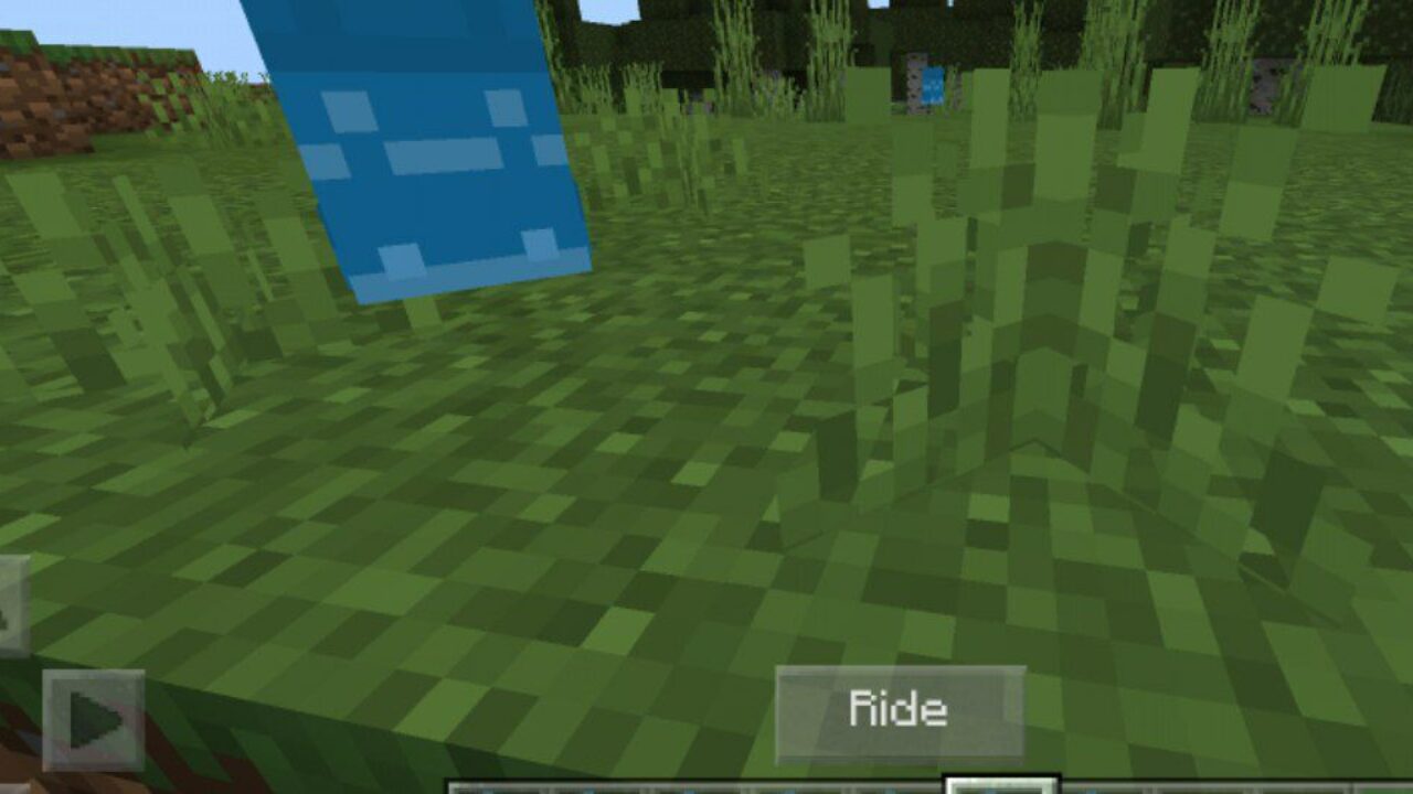 Ride the Parachute from Airship Mod for Minecraft PE