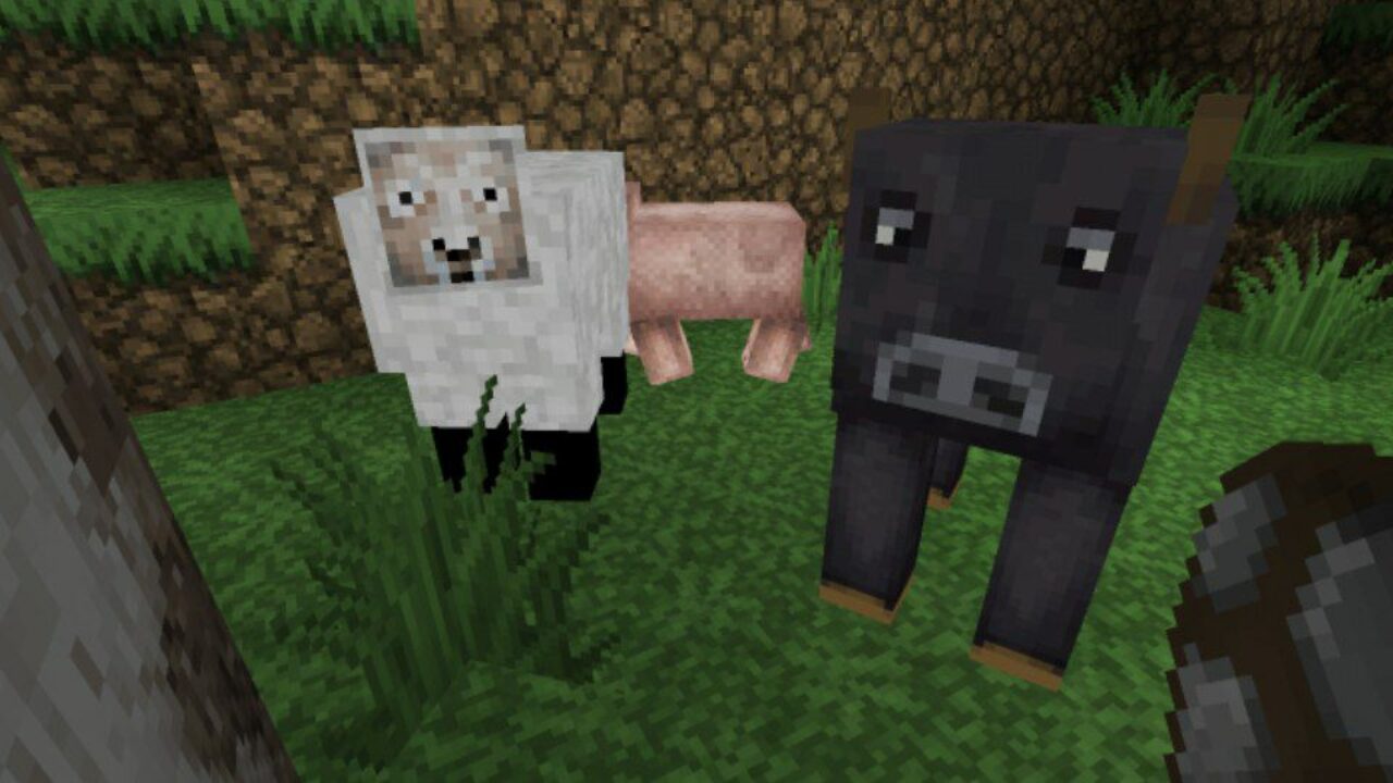 Animals from John Smith Texture Pack for Minecraft PE