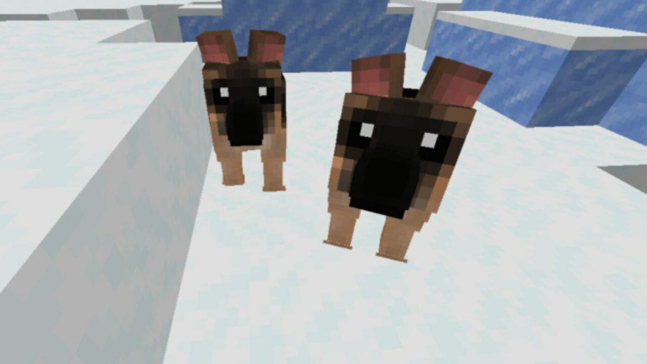 German Shepherd from Dogs Mod for Minecraft PE