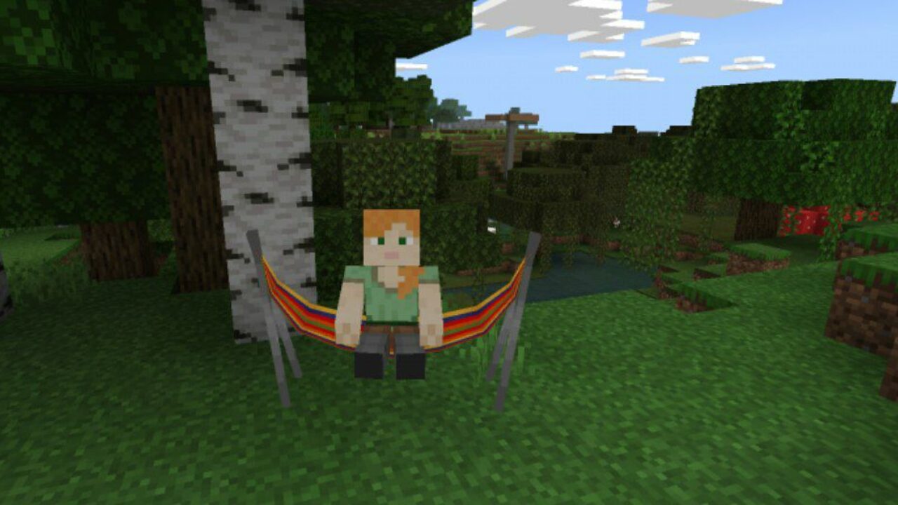 Hammock from Camping Mod for Minecraft PE