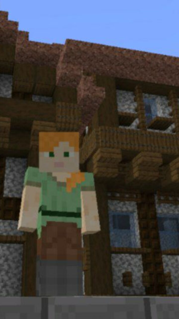 House from Attack on Titan Map for Minecraft PE