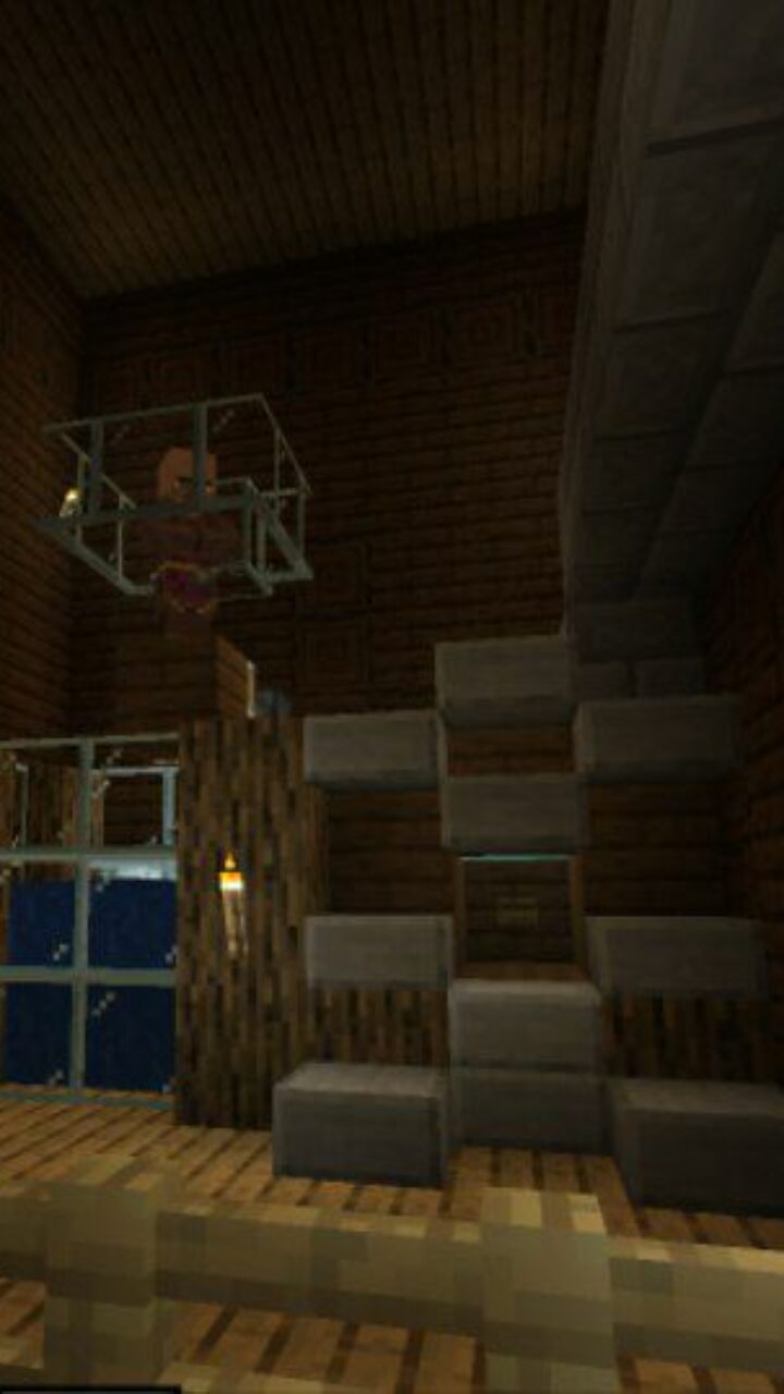 Inside from Woodland Mansion Map for Minecraft PE