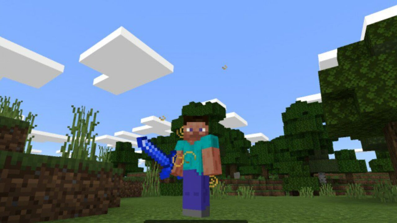 Lapis Sword from Battle Gears Mod for Minecraft PE