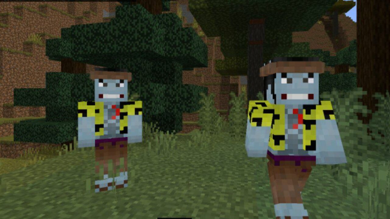 New Characters from One Piece Mod for Minecraft PE