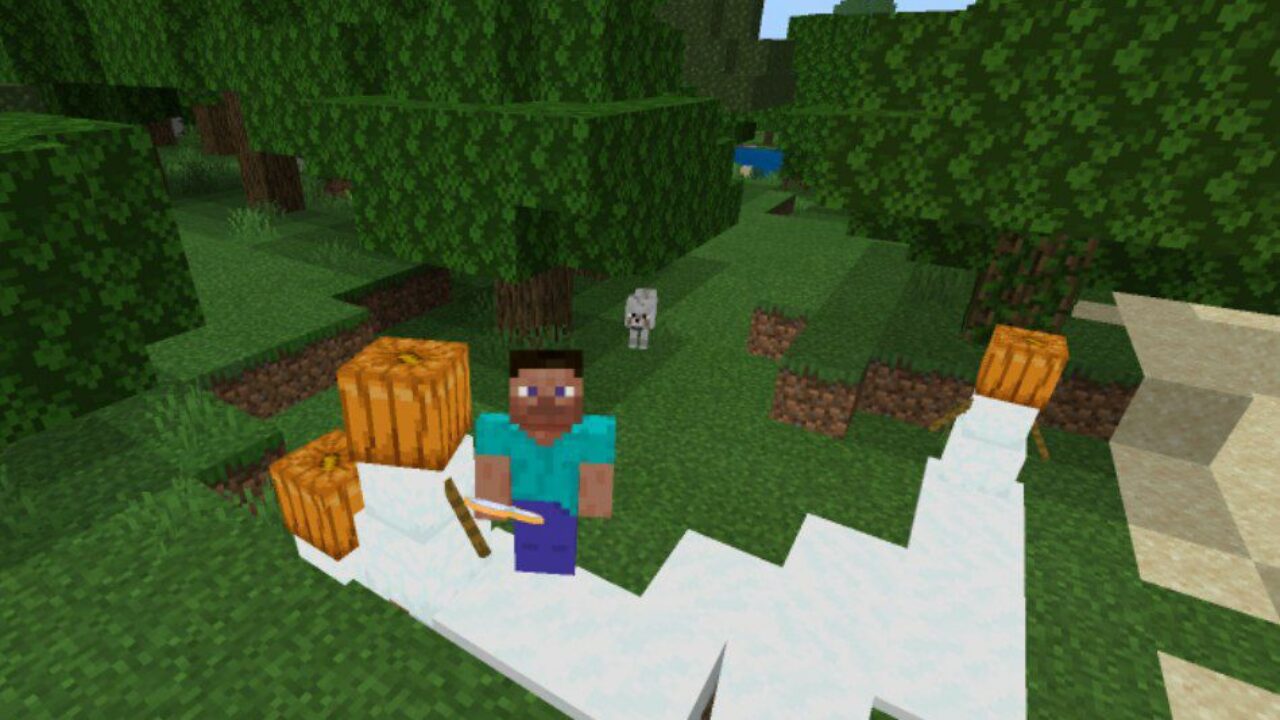 Snow Effect from Artifacts Mod for Minecraft PE