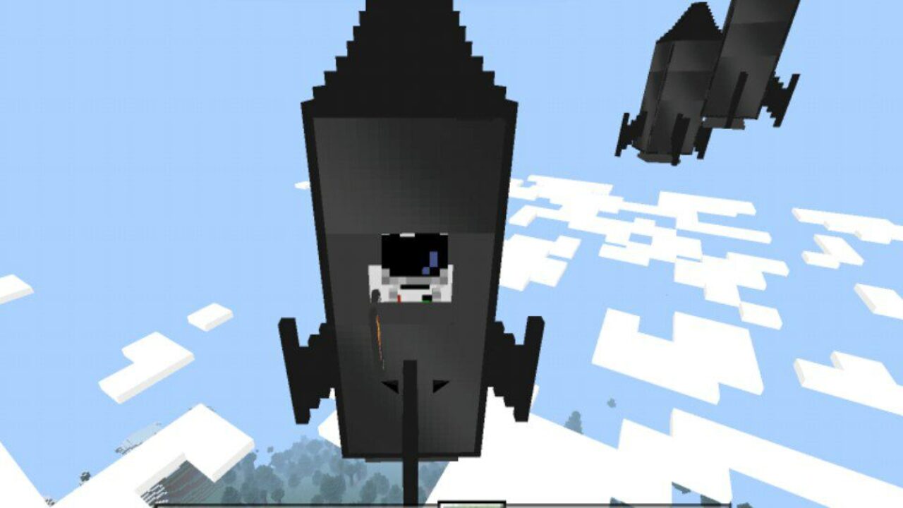 Spaceship from Galacticraft Mod for Minecraft PE